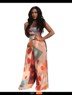 2 piece wide leg crop top set