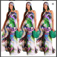 Multi-color maxi dress